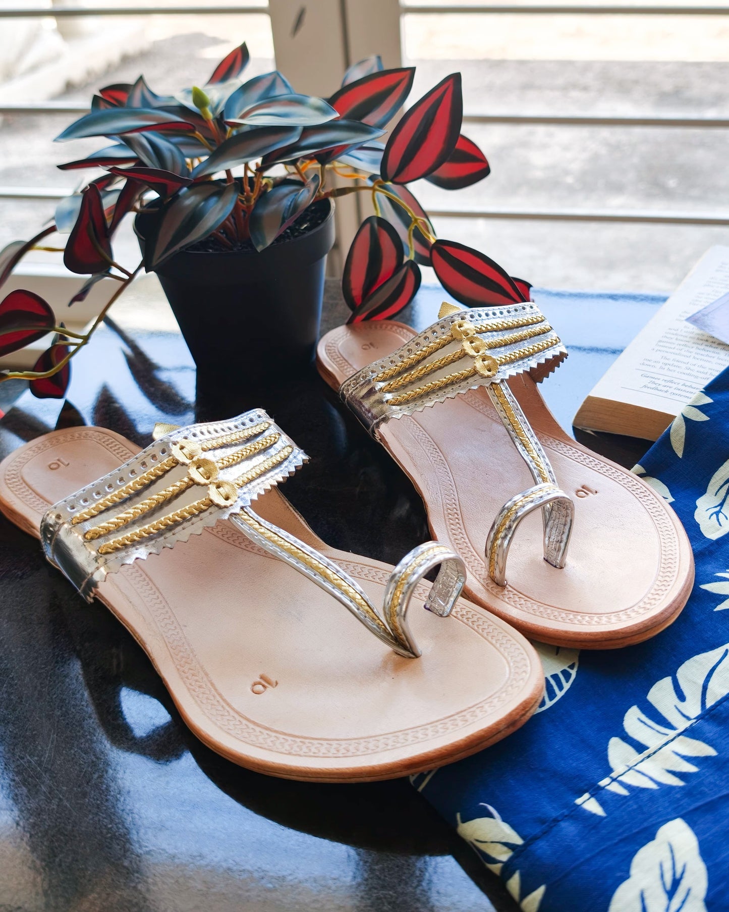 Silver Kolhapuri Chappals