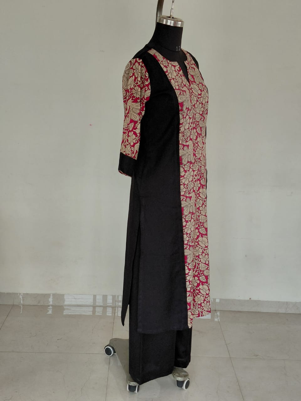 298 Black with kalamkari panel co-ord set