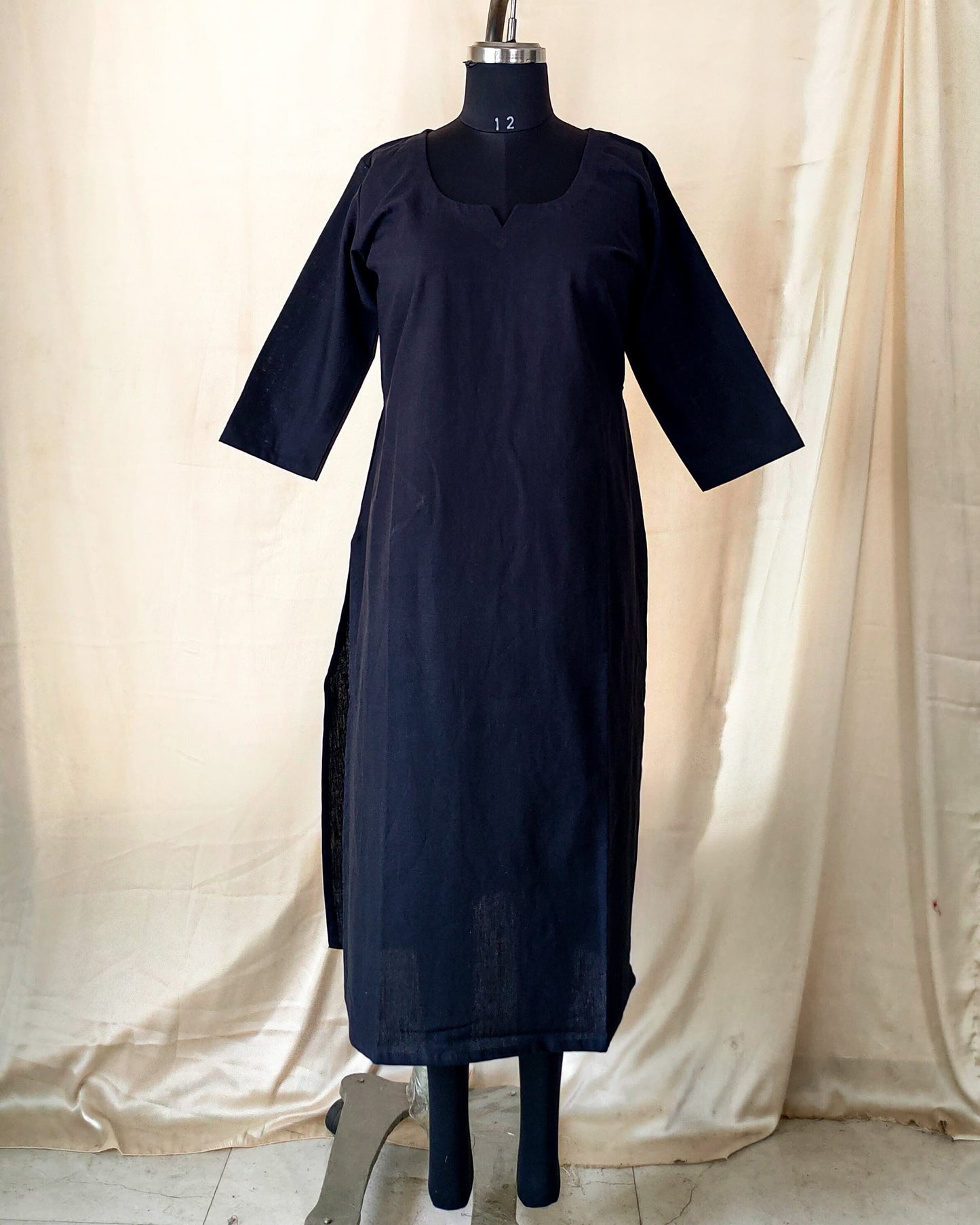 93 A Plain Black cotton co-ord set