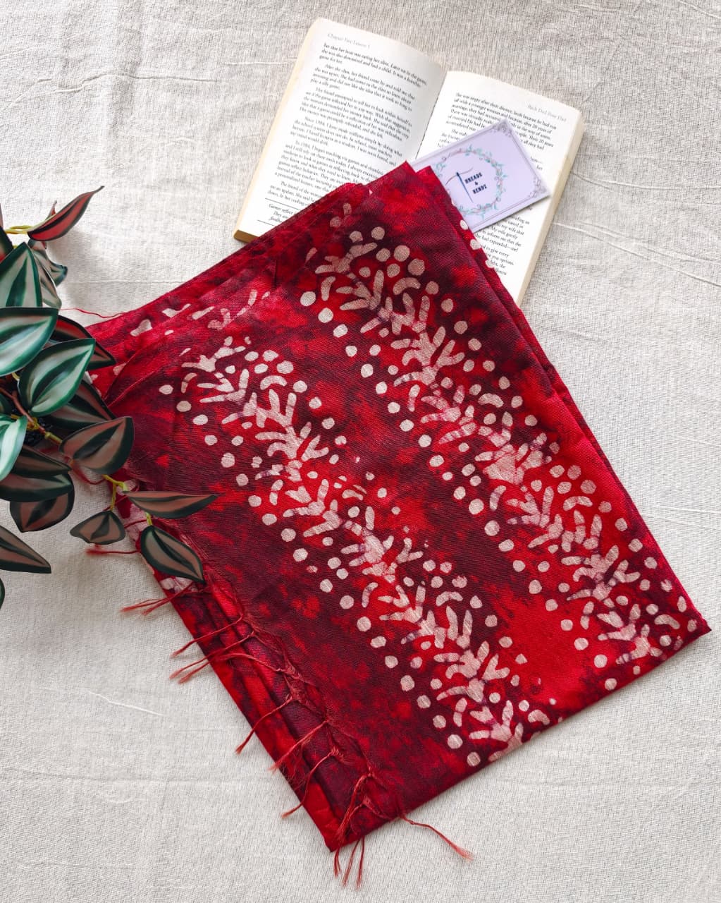 Red Batik Dupatta