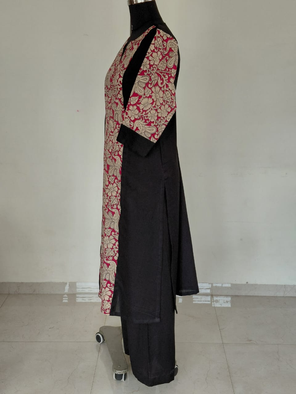 298 Black with kalamkari panel co-ord set
