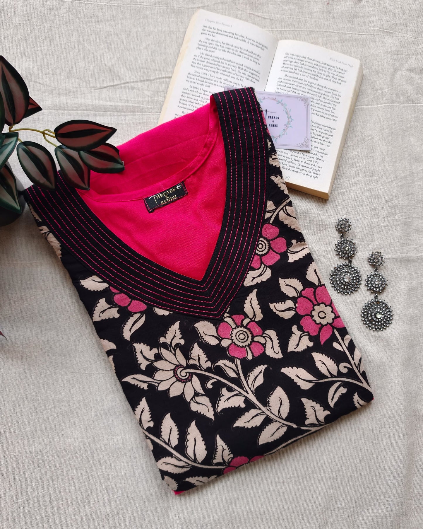 288 Pink with black and pink yoke patch and pink detailing