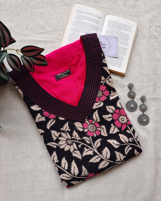 288 Pink with black and pink yoke patch and pink detailing