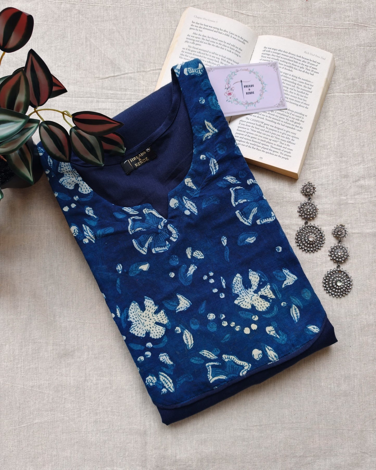 290 Navy blue with indigo patch