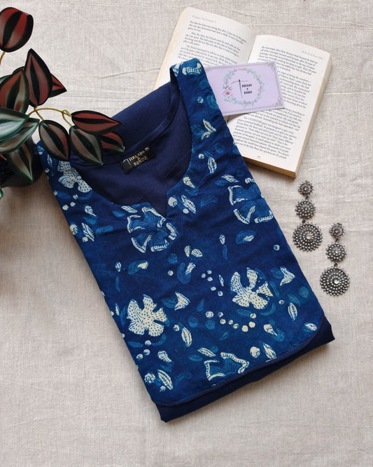 290 Navy blue with indigo patch