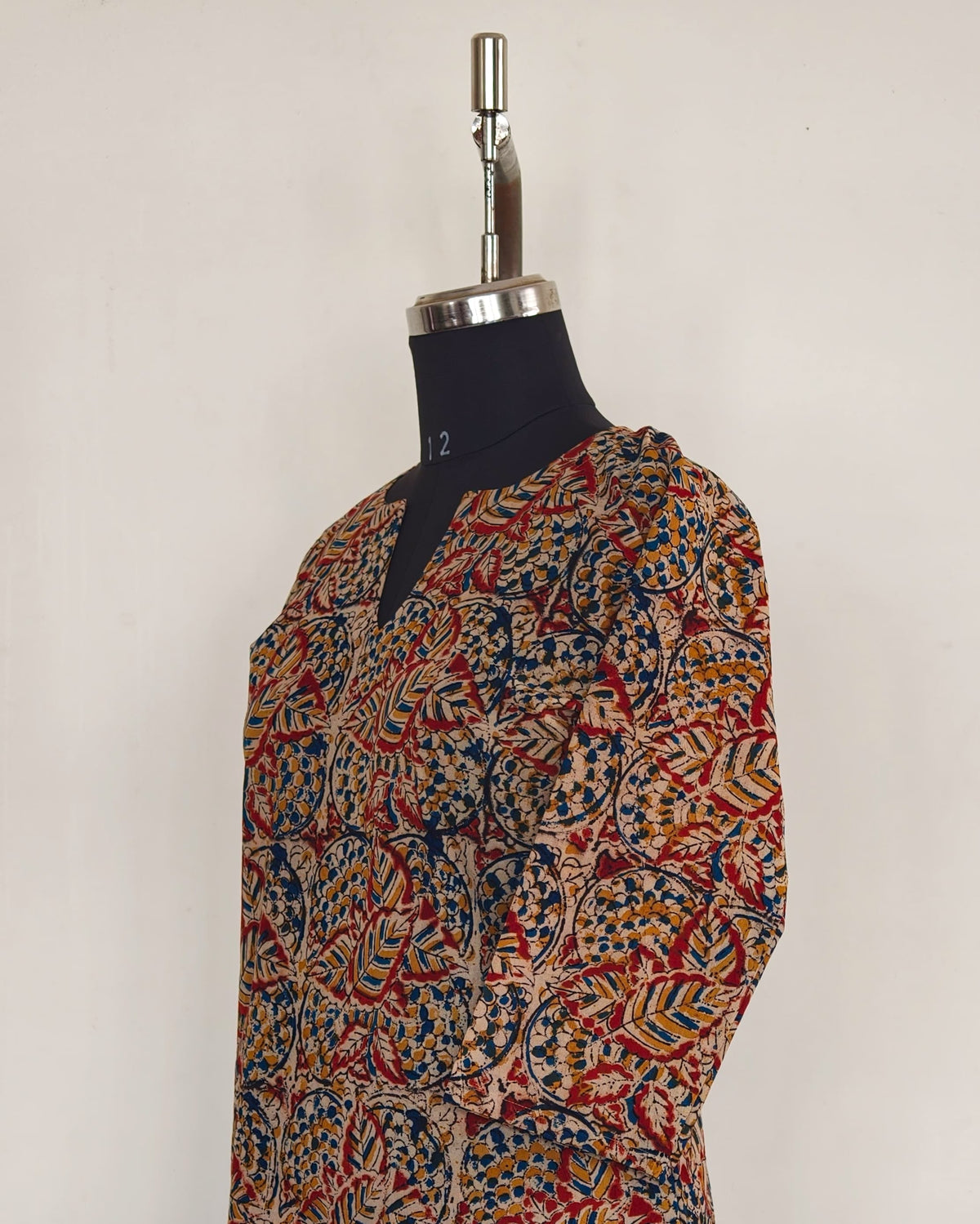 Multicoloured Kalamkari Straight Cut Kurta