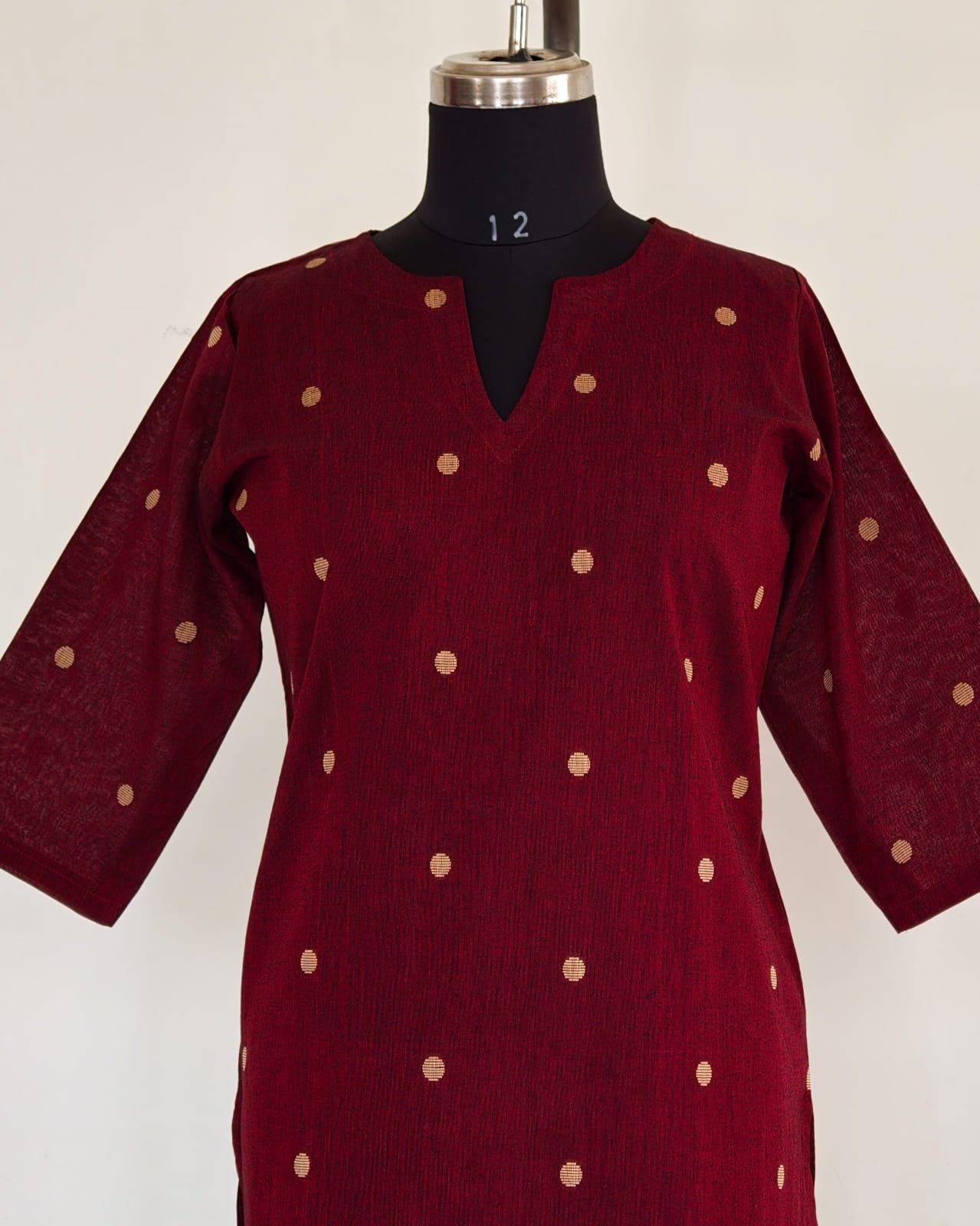 261 Maroon South Cotton Kurta