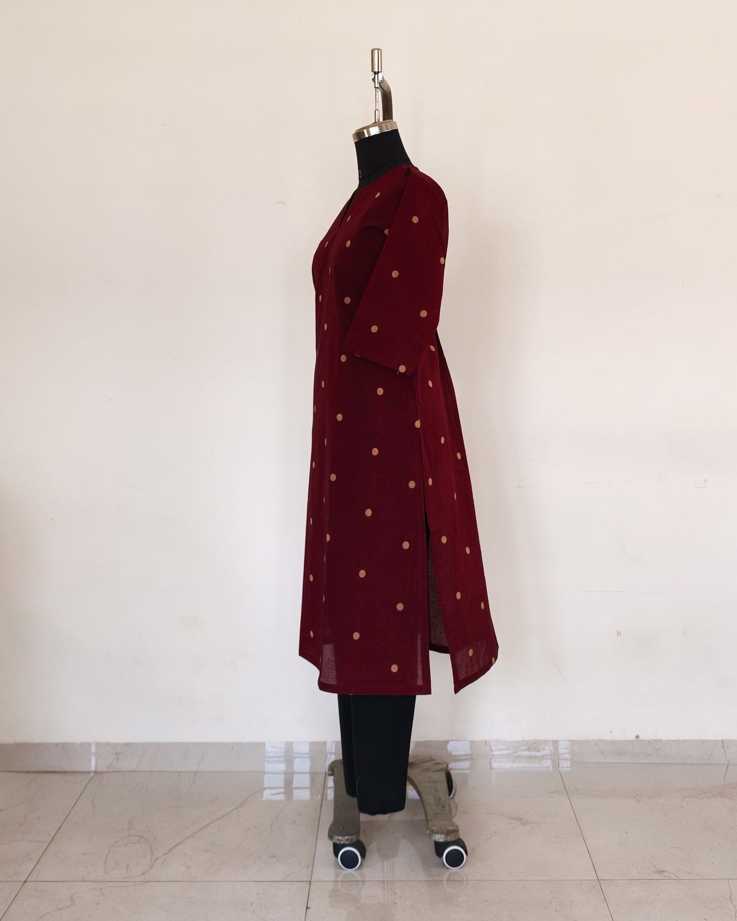 261 Maroon South Cotton Kurta