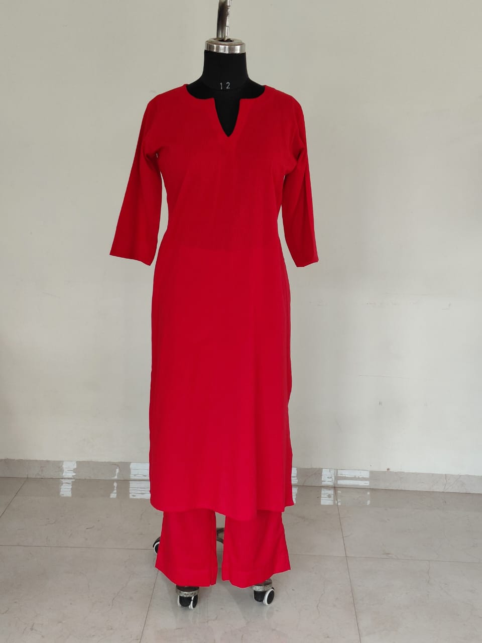 299 Plain red co-ord set