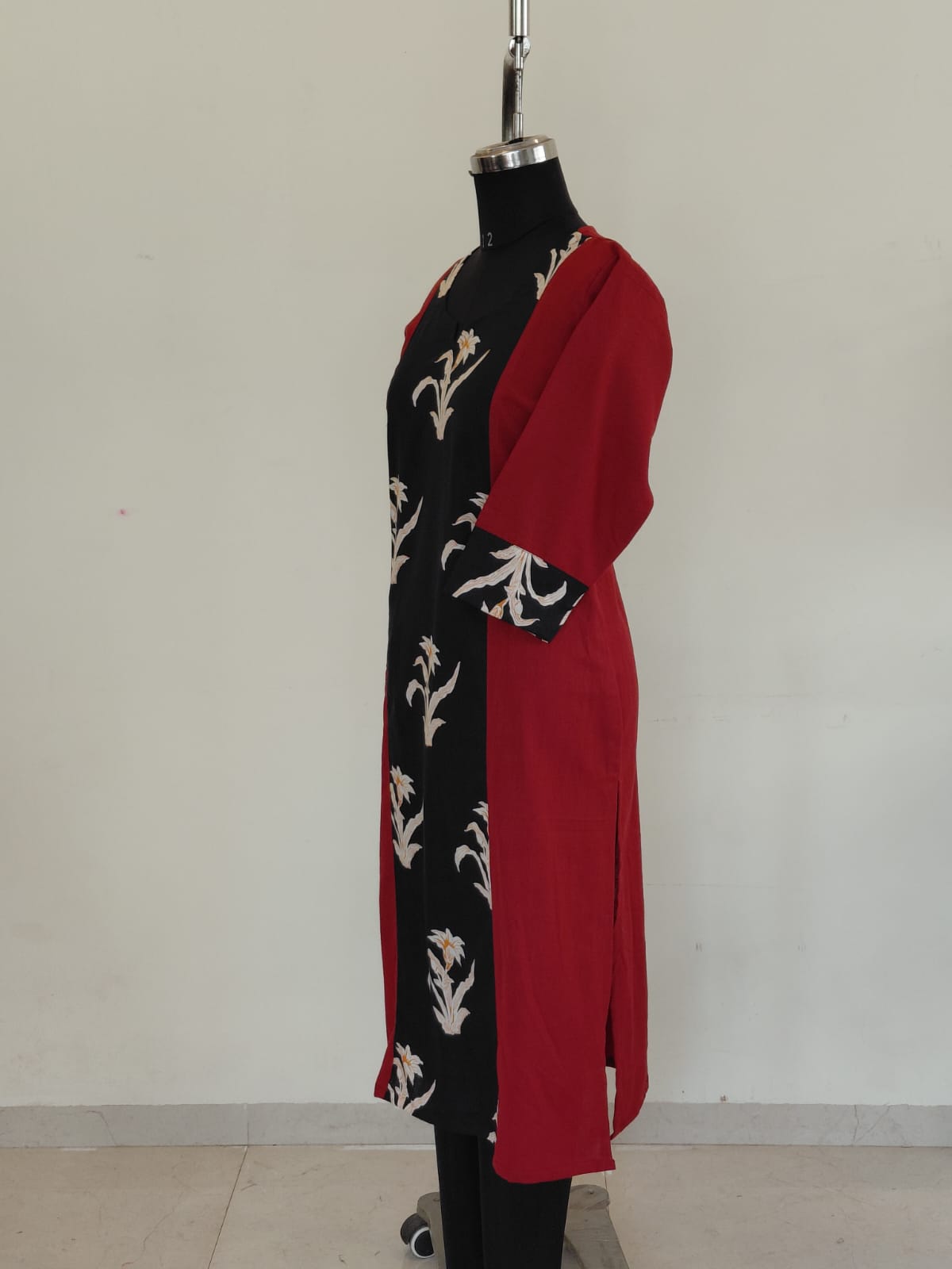 293 Maroon with black printed panel
