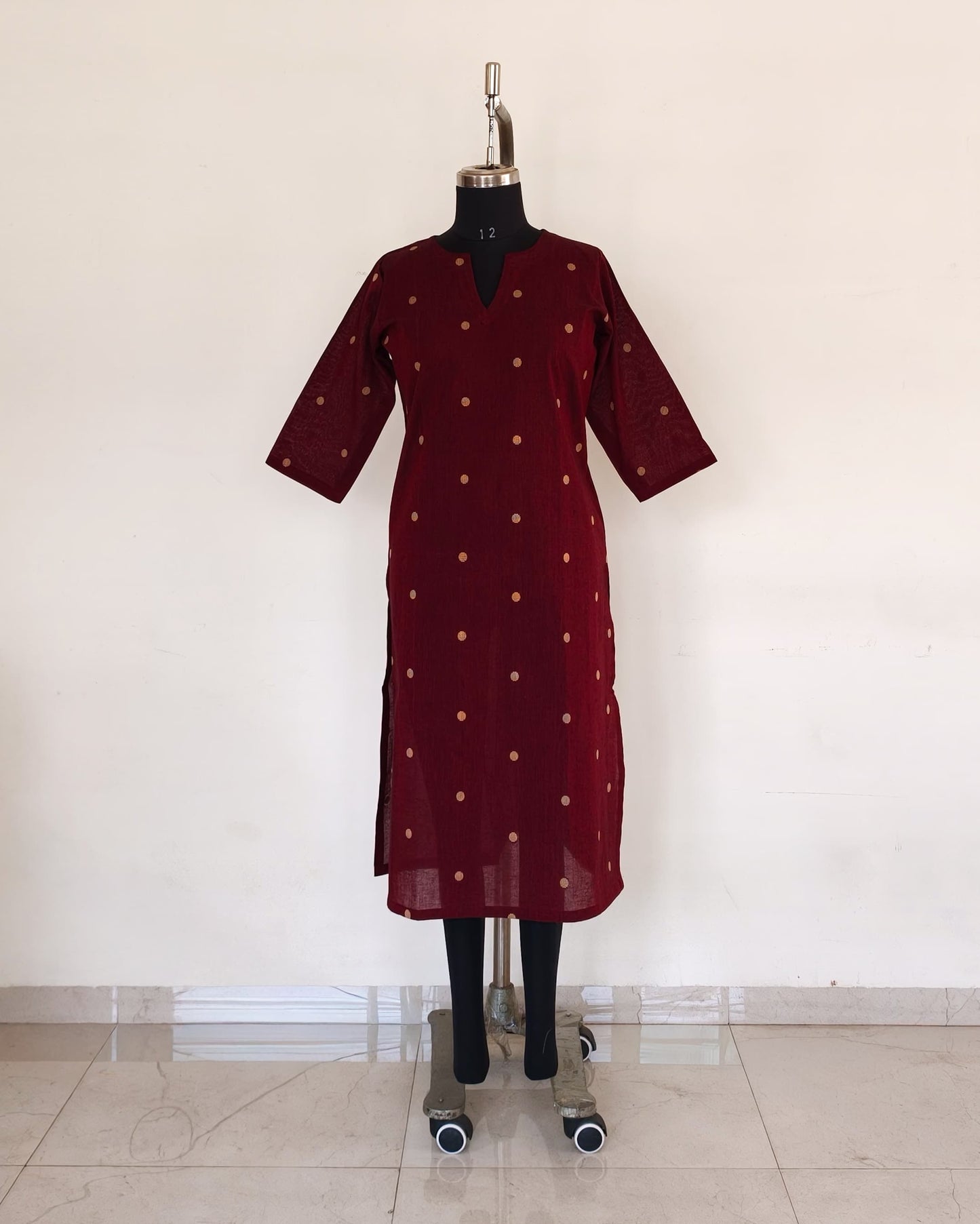 261 Maroon South Cotton Kurta