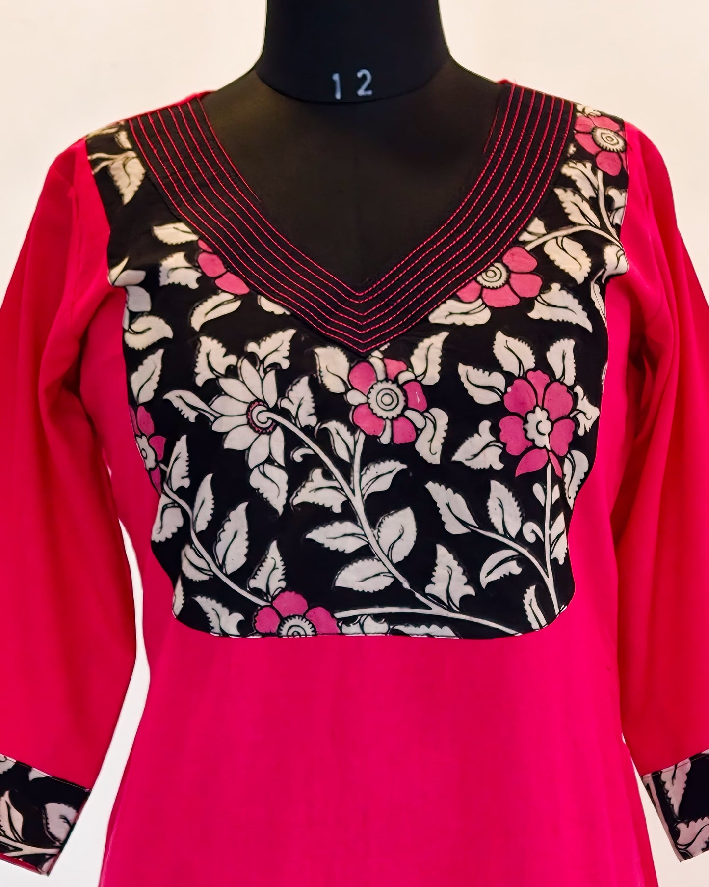 288 Pink with black and pink yoke patch and pink detailing