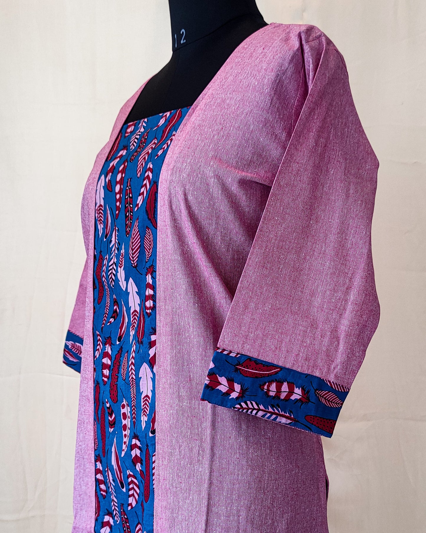 73 Pink Khadi Kurta