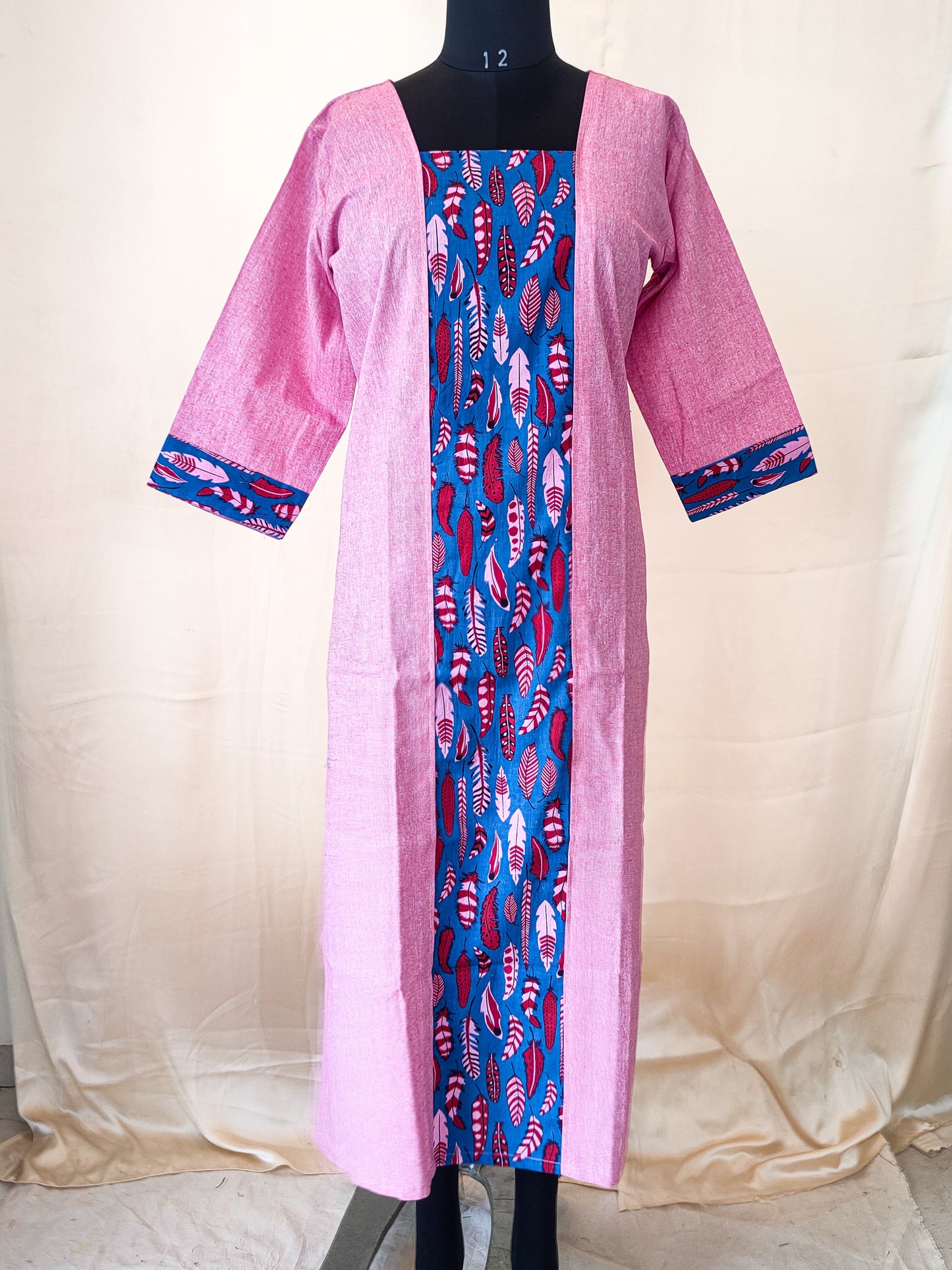 73 Pink Khadi Kurta