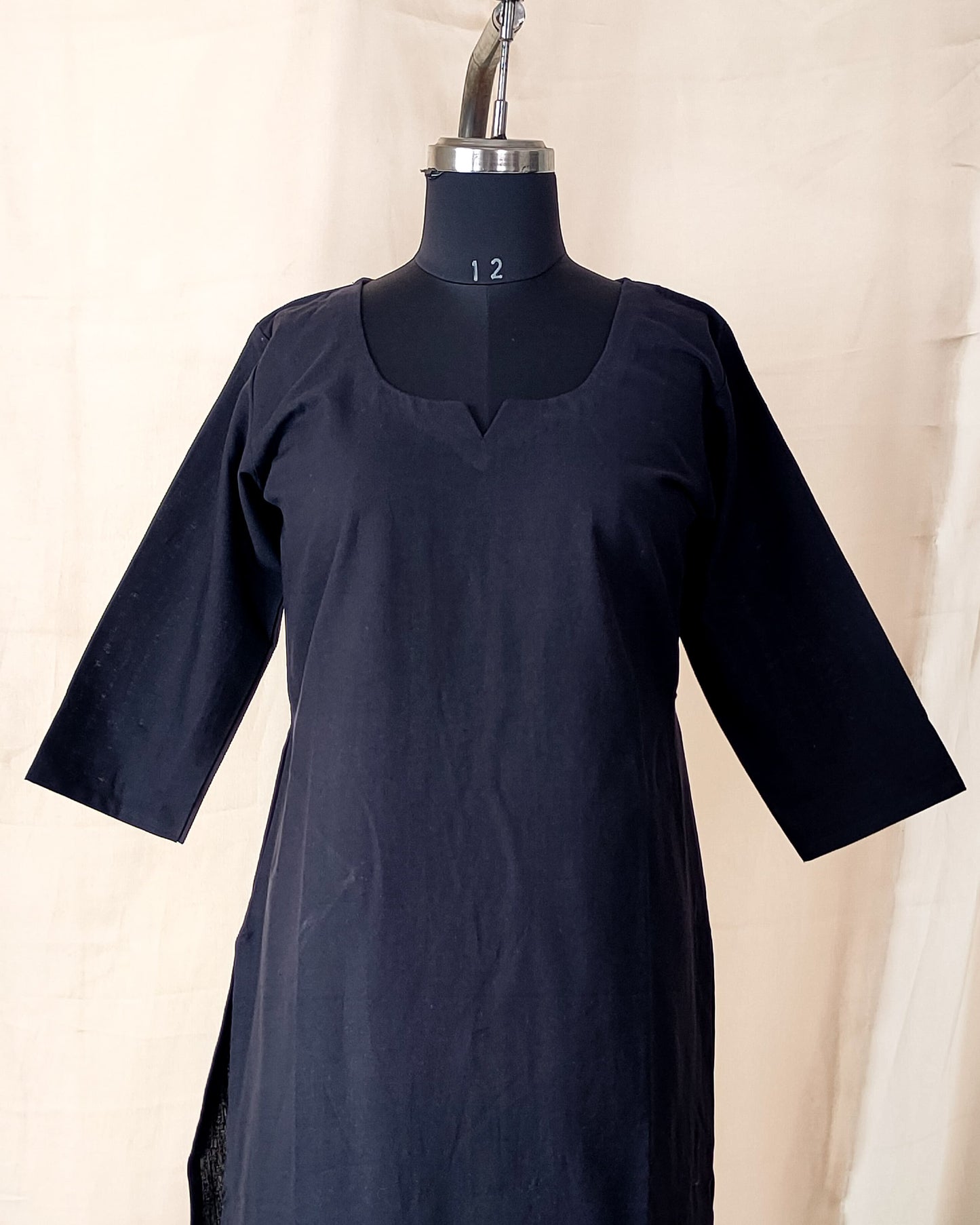93 A Plain Black cotton co-ord set