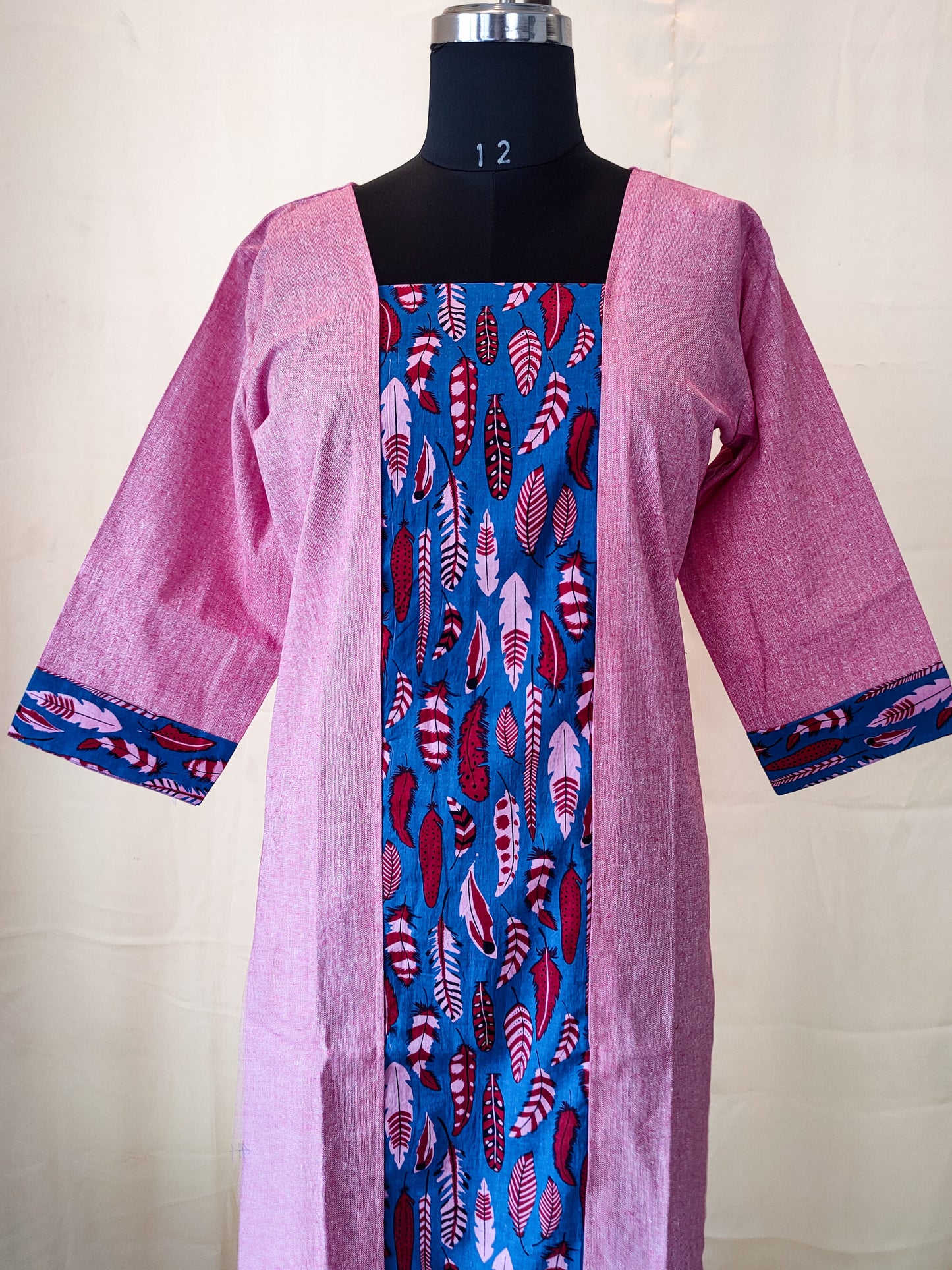 73 Pink Khadi Kurta